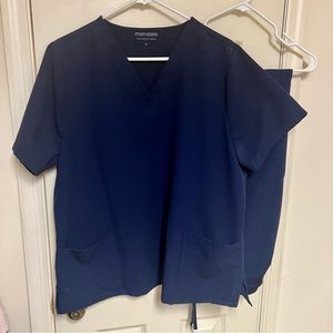 Mandala Scrubs Navy XL - Scrub Set